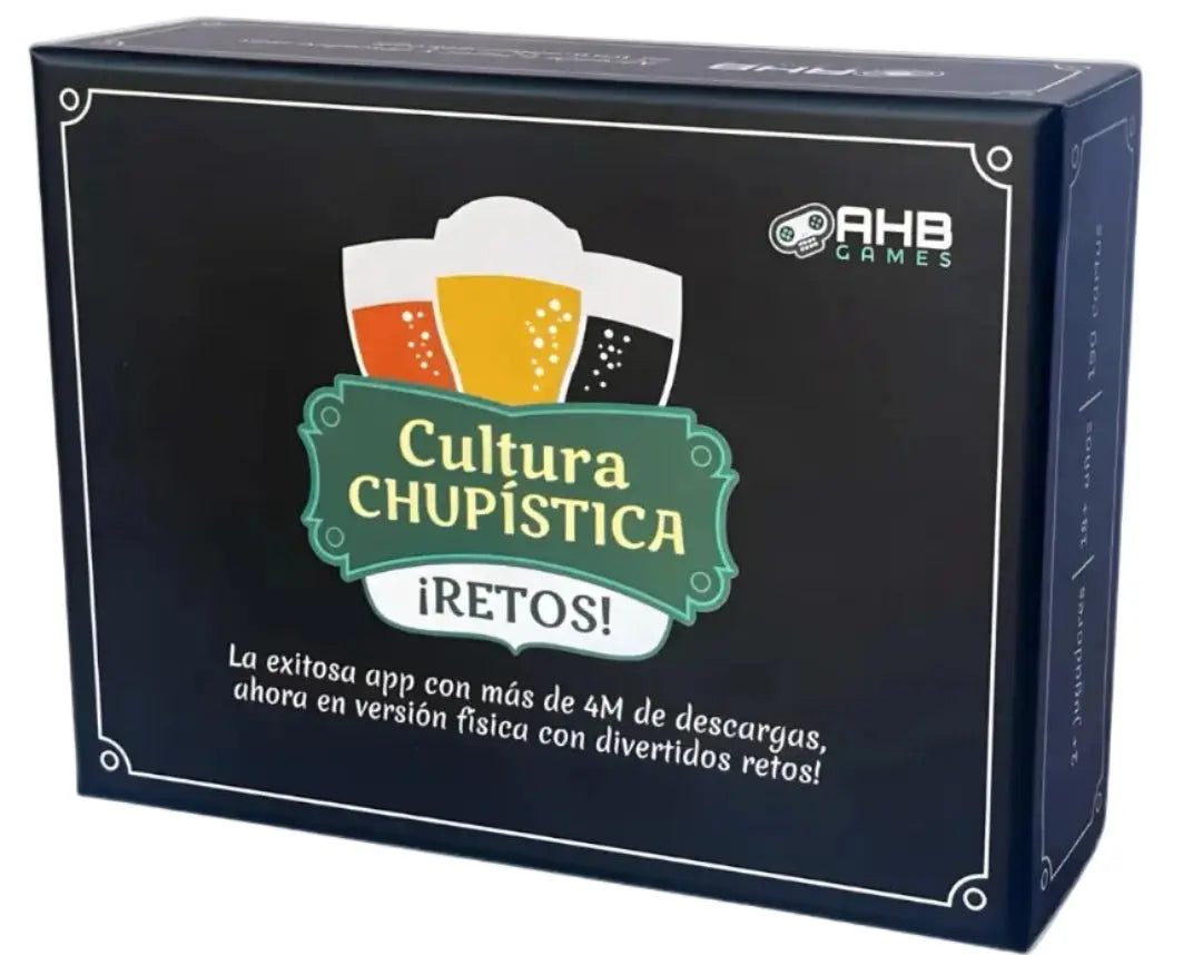 Caja Cultura Chupística Retos - Juego de Mesa Oficial para Carretes AHB Games