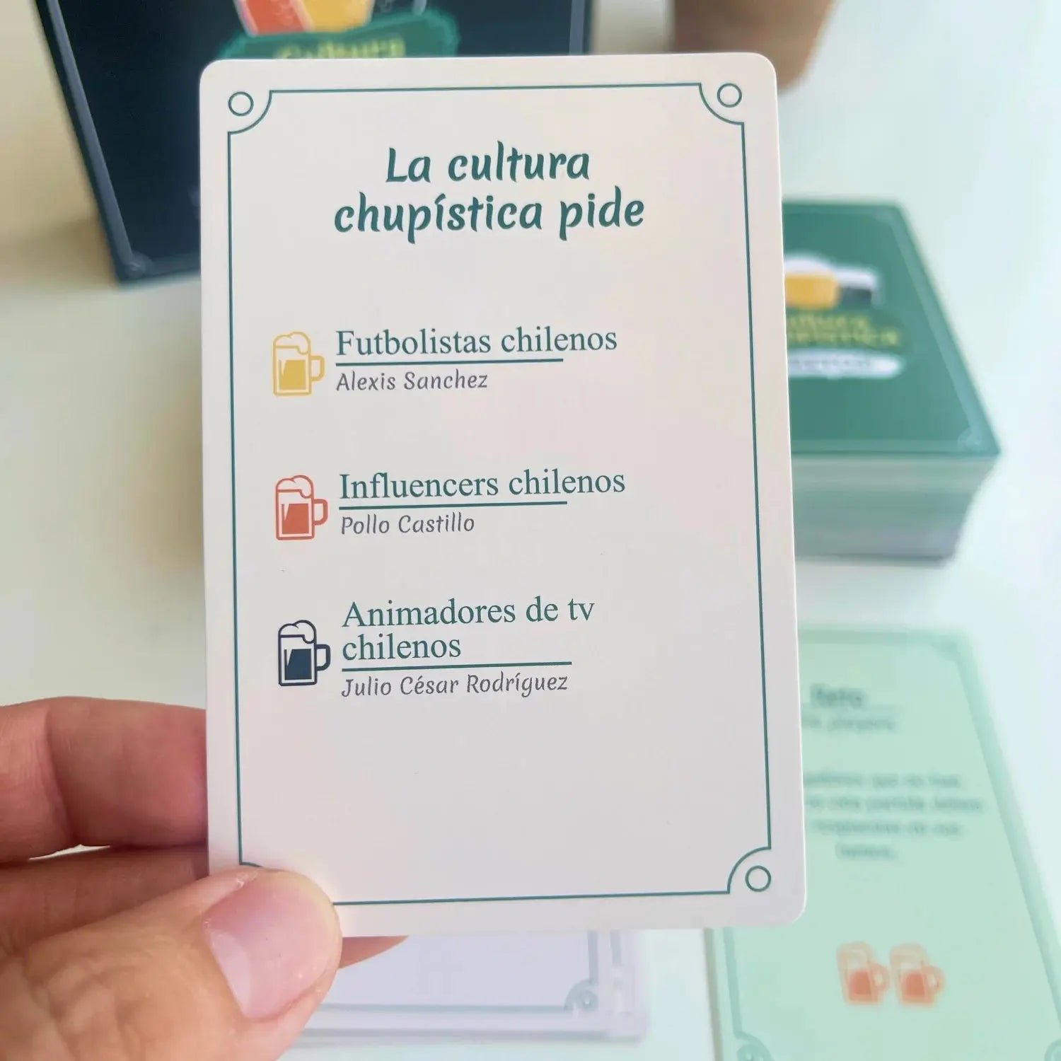 Cultura Chupística Retos - Juego de Mesa Oficial para Carretes AHB Games